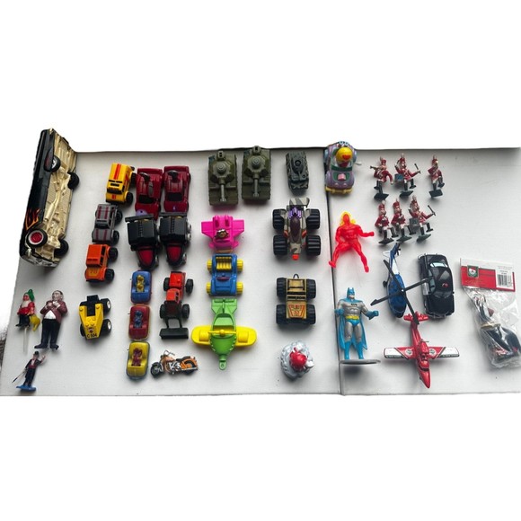 39 Vintage Toy Lot Tonka McDonalds Matchbox Stomper Hot Wheels Marvel 1980-2001 - Picture 1 of 16